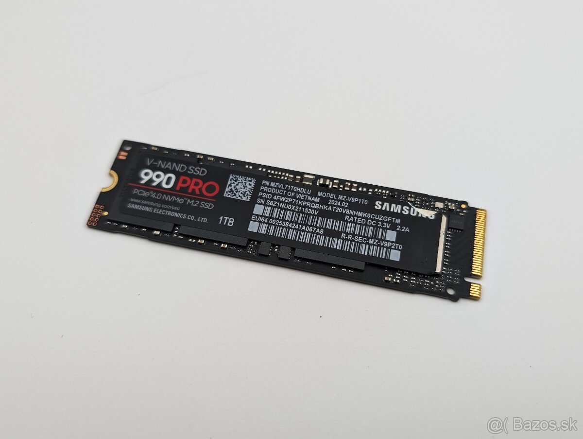 Samsung 990 PRO 1 TB (PCIe 4.0 4x NVMe)