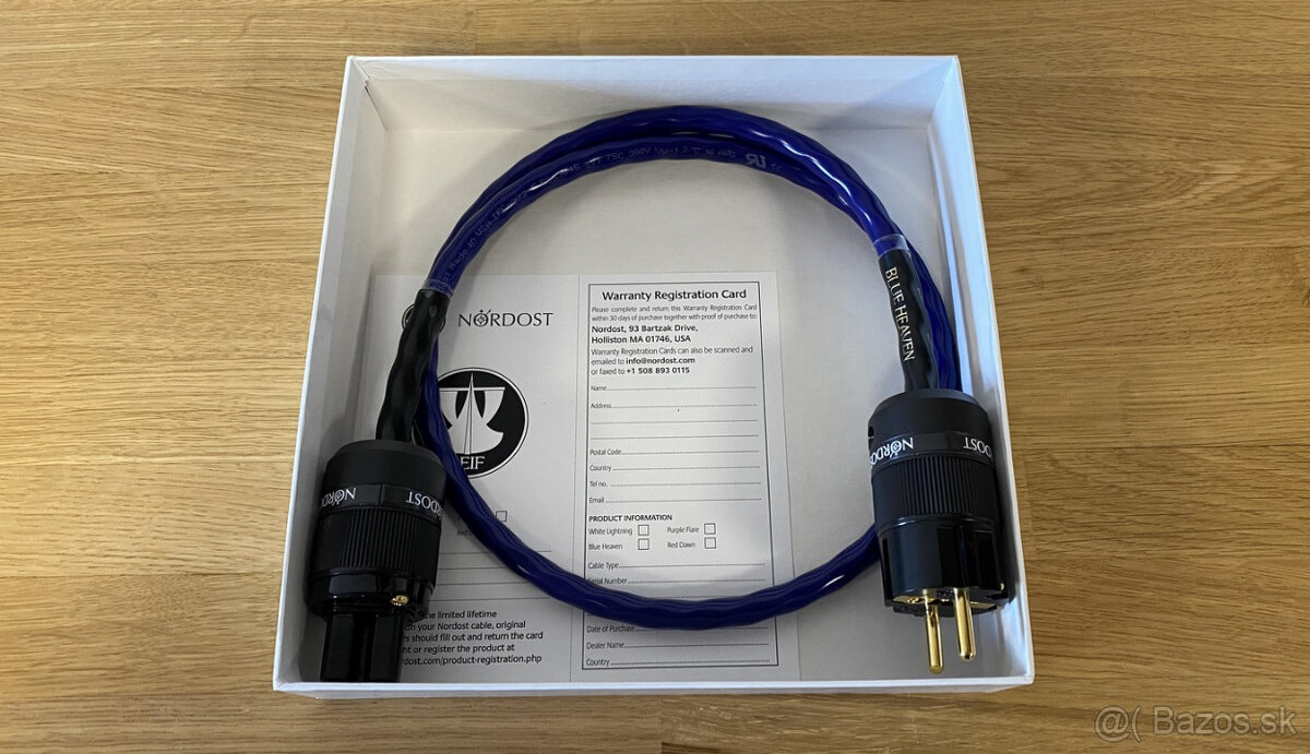 Nordost Blue Heaven - napájecí kabel v délce 2 m