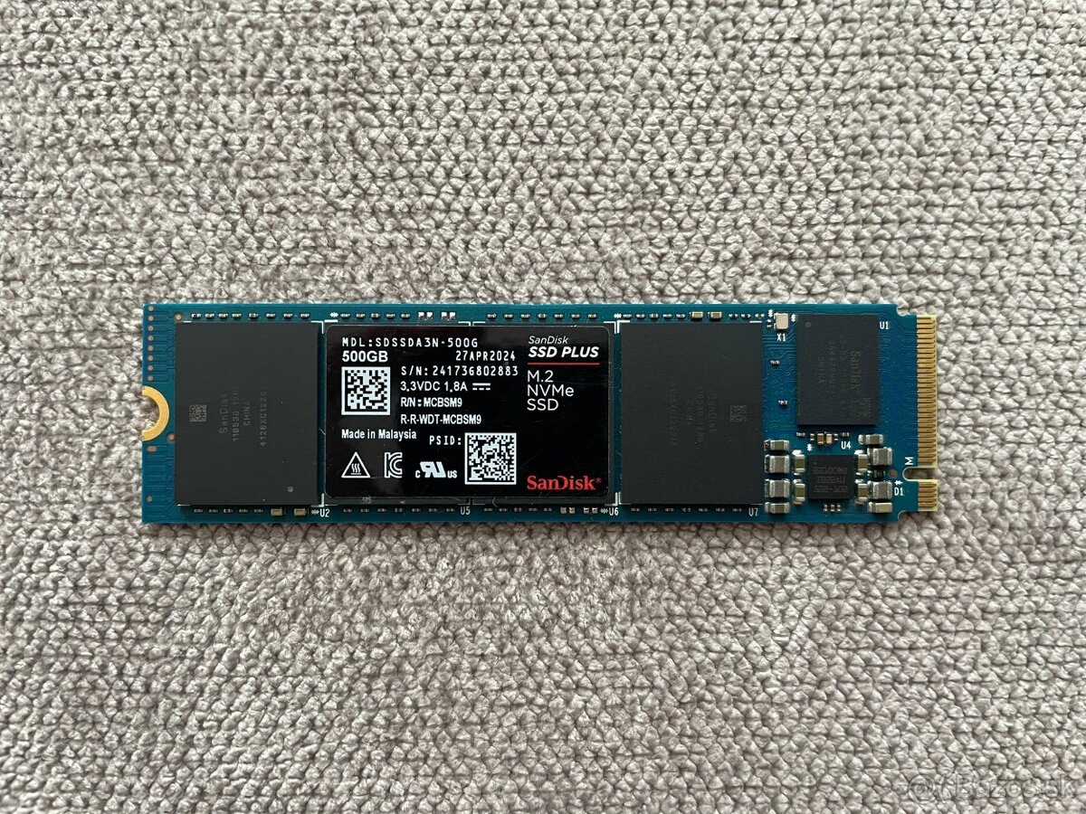 SSD M.2 NVME SanDisk SSD Plus 500GB A3N