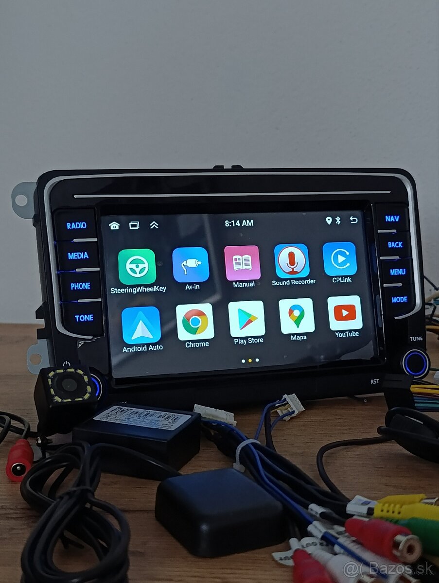 Auto Radio 2 Din Android Skoda, VW Passat,Seat +Carplay