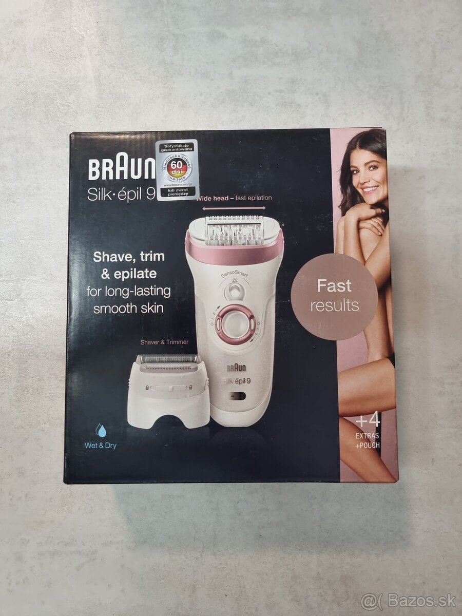 Braun Silk epil 9 nový epilátor s príslušenstvom