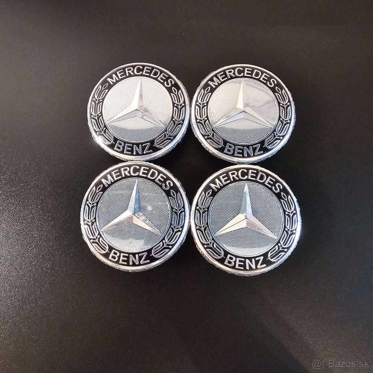 MERCEDES KRYTKY KOLIES S PRSTENCOM - STRIEBORNE, 75 MM