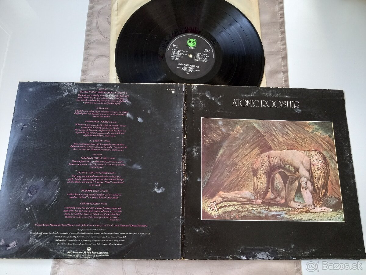 ATOMIC ROOSTER “ Death Walks Behind You” ,/B &C Rec. 1970/ro