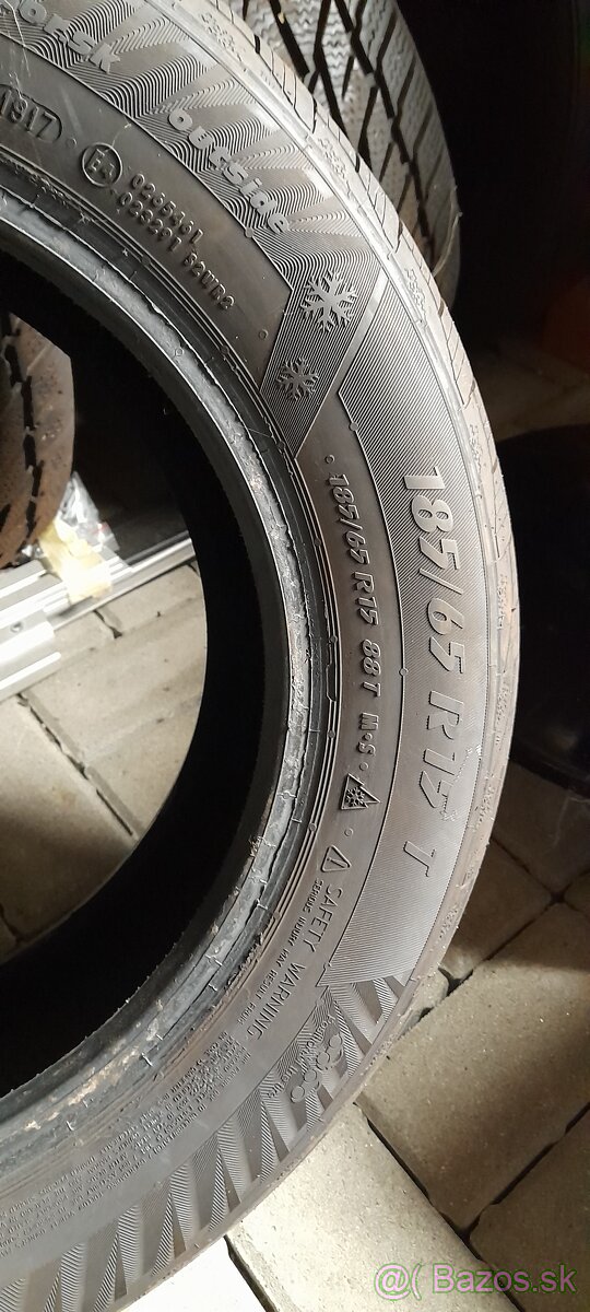 Predám  pneumatiky zimne 185/65r15