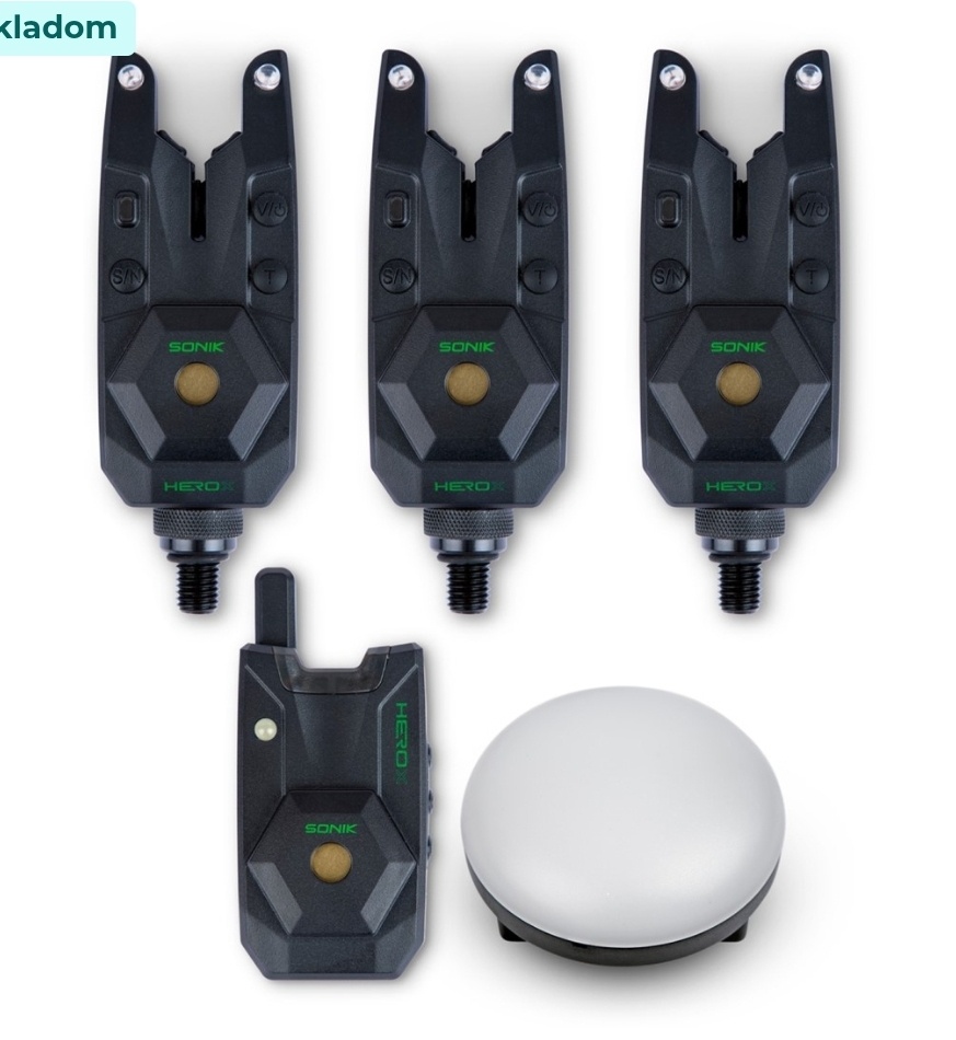 Signalizátory Sonik Herox Bite Alarm Set 3+1+ Bite Alarm Lig