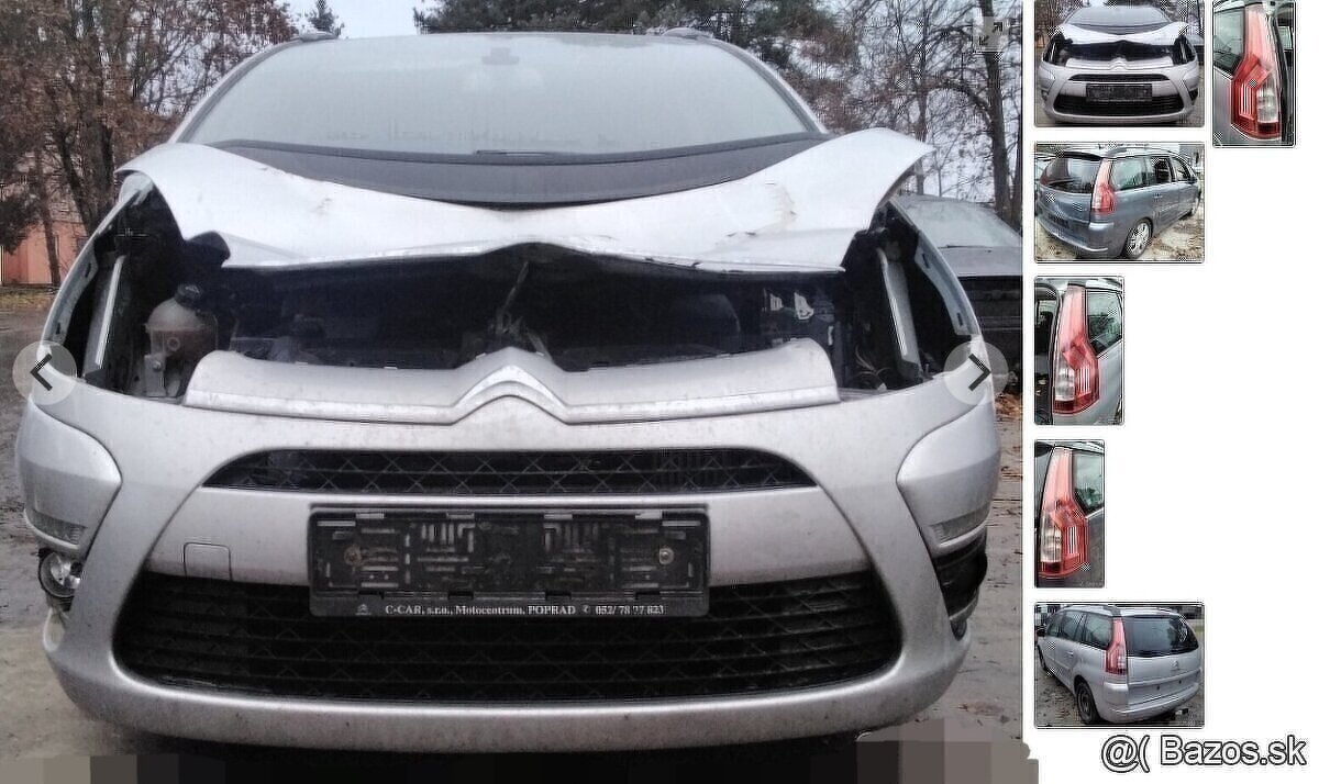 CITROEN C4 GRAND PICASSO 1.6 HDI 2012 predám TRYSKY 50274V05