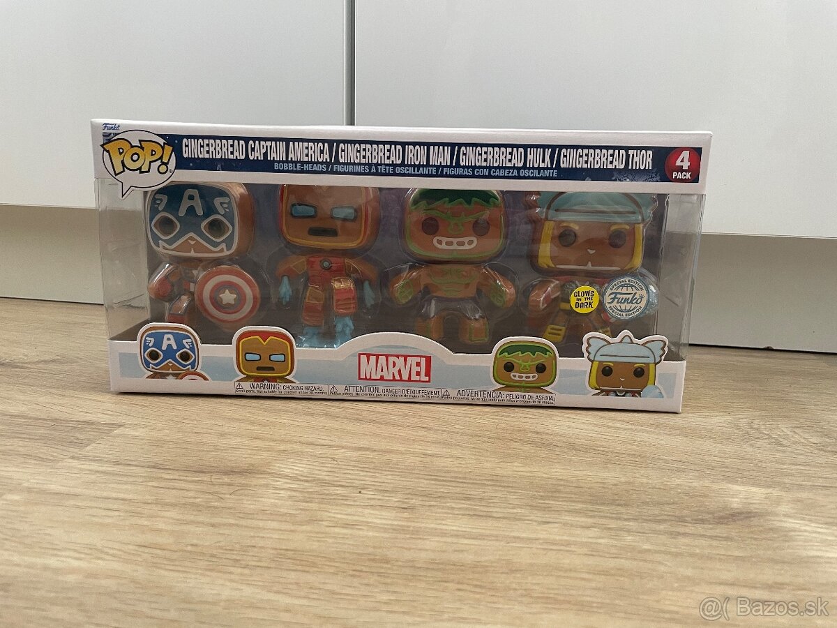 Funko POP Avengers Gingerbread Christmass 4 pack