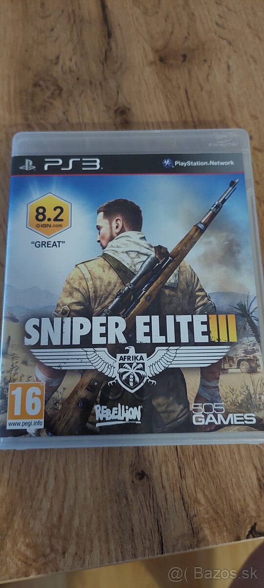 Predám ps3 hru sniper elite 3