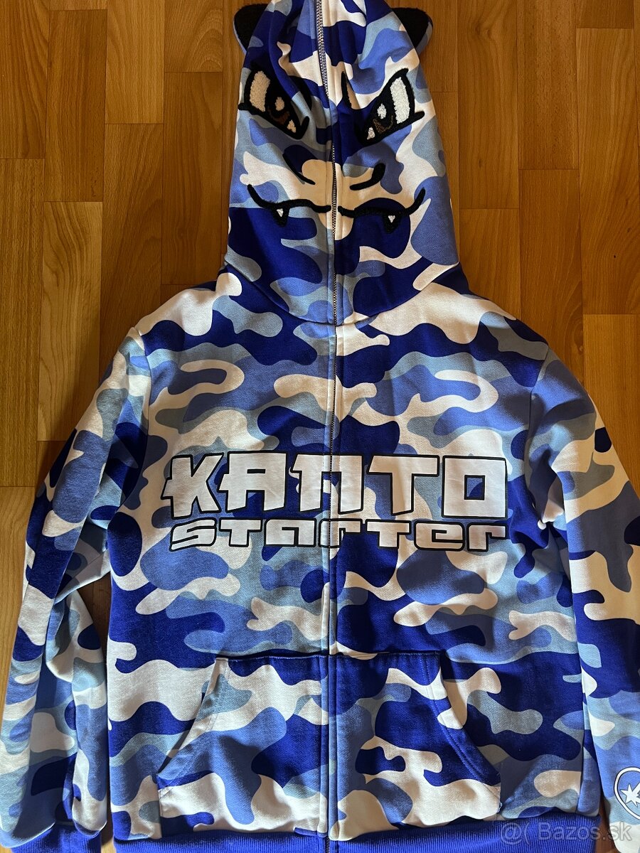 Kanto starter BLUE CAMO HOODIE - Small