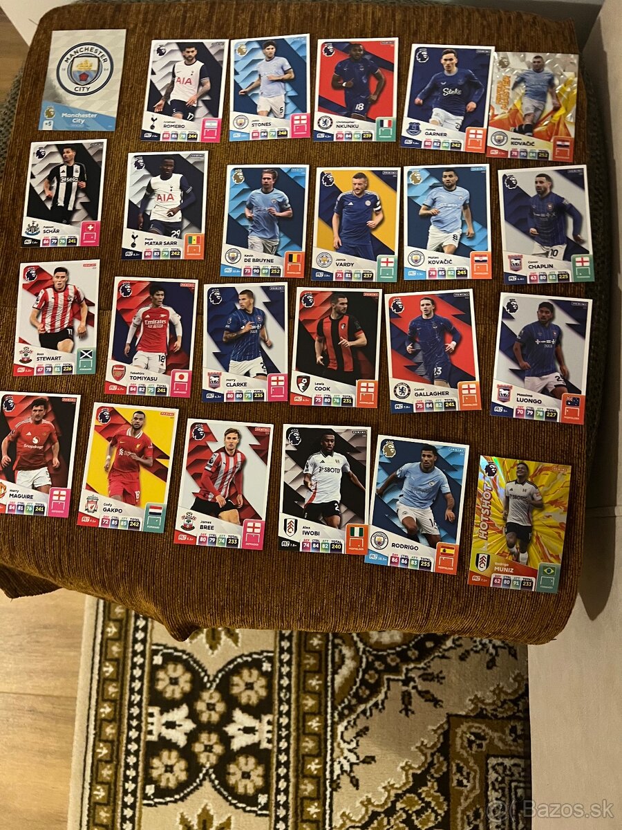 Panini Premier League 2025 Adrenalyn. Futbalové kartičky