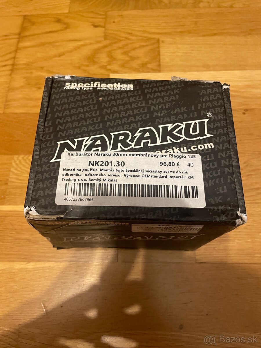 Naraku karburátor Piaggio 125 30mm