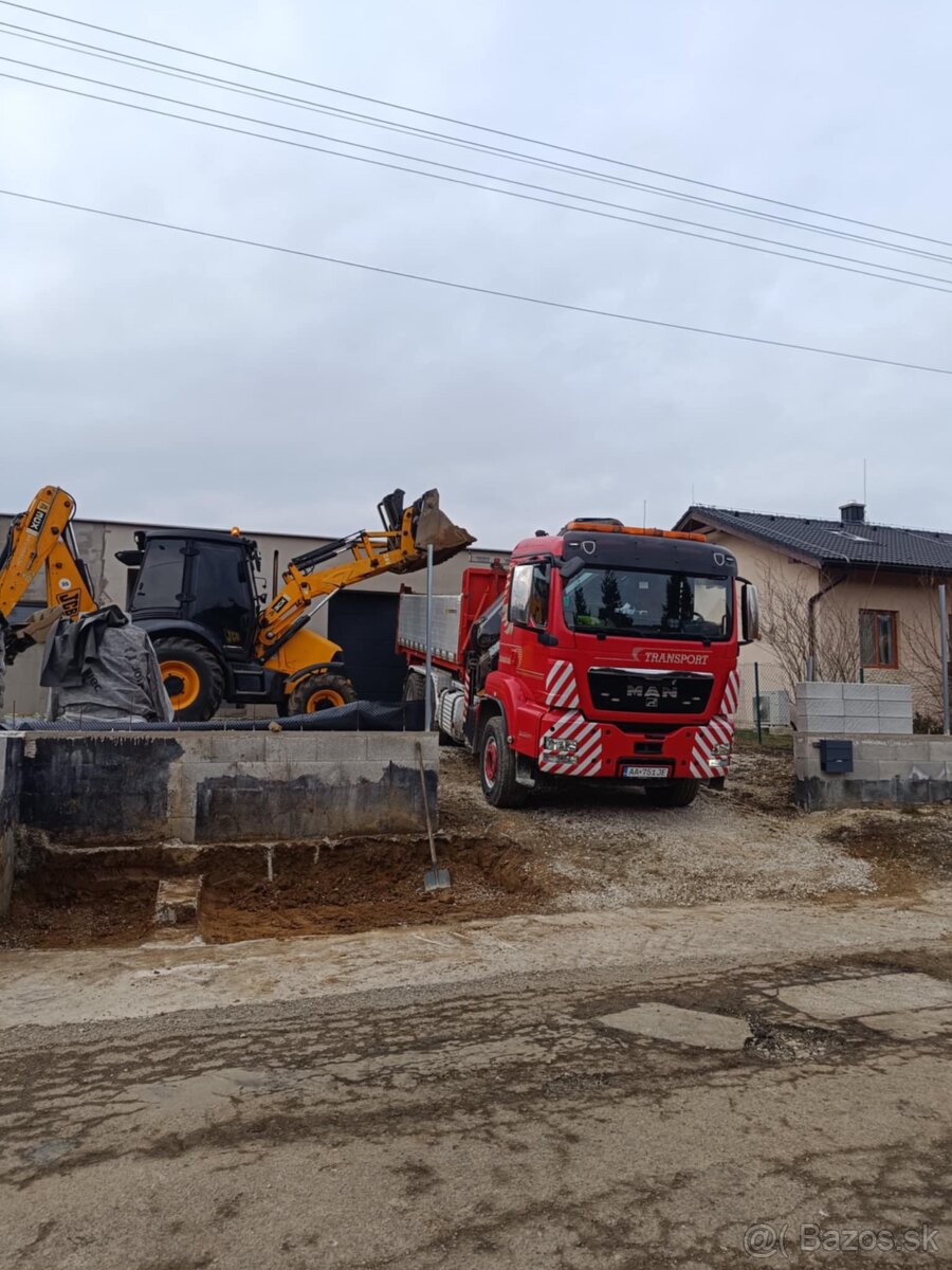 Autodoprava, hydraulicka ruka, zemne a vykopov prace,Jcb,Man