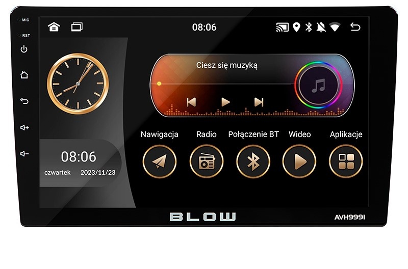 Autorádio na USB a ANDROID 12, BLOW AVH-9991 1DIN