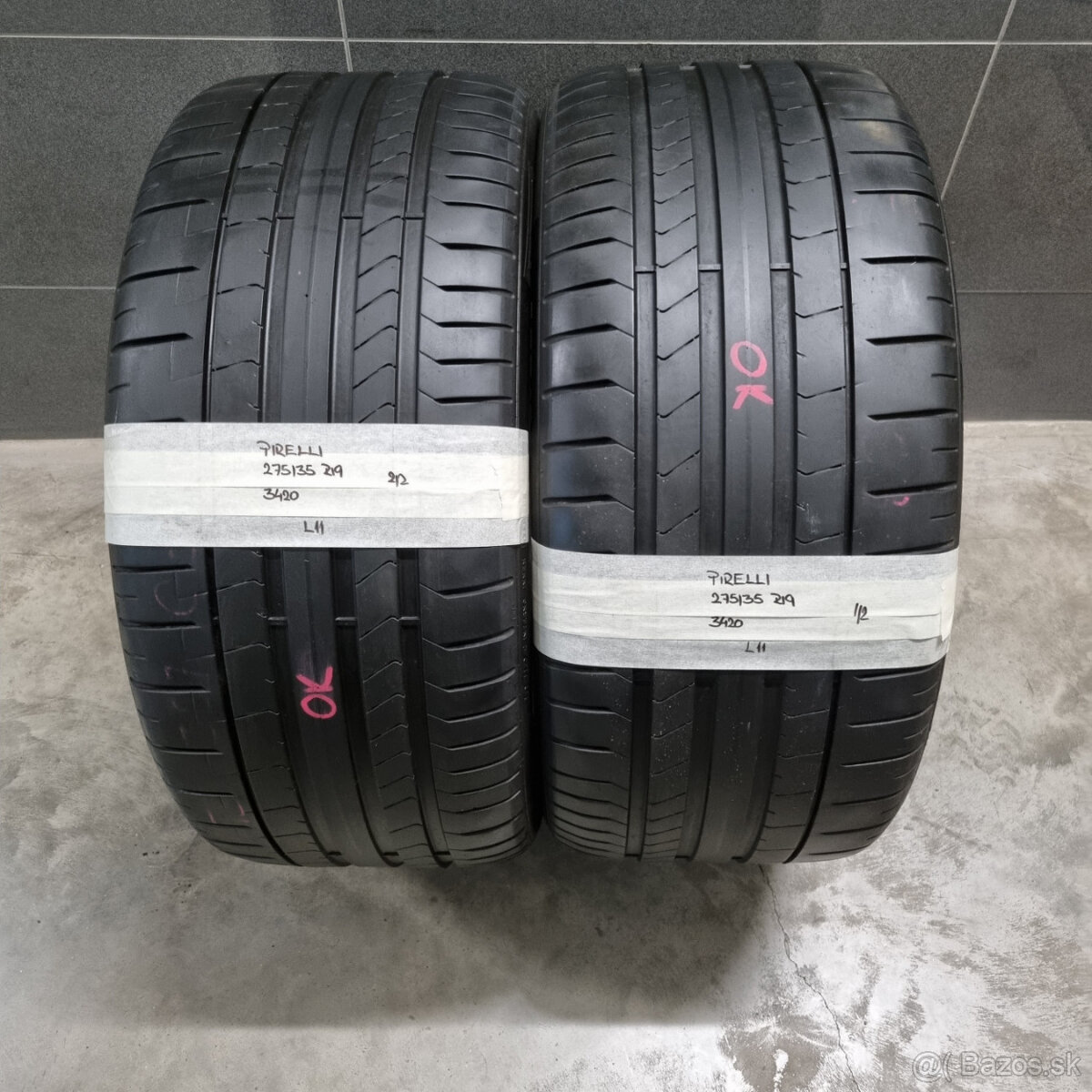 275/35 R19 PIRELLI pár letných pneumatík