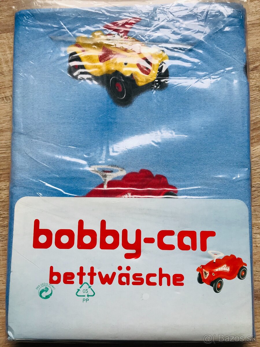 POSTEĽNÉ OBLIEČKY BOBBY CAR do postieľky + darček