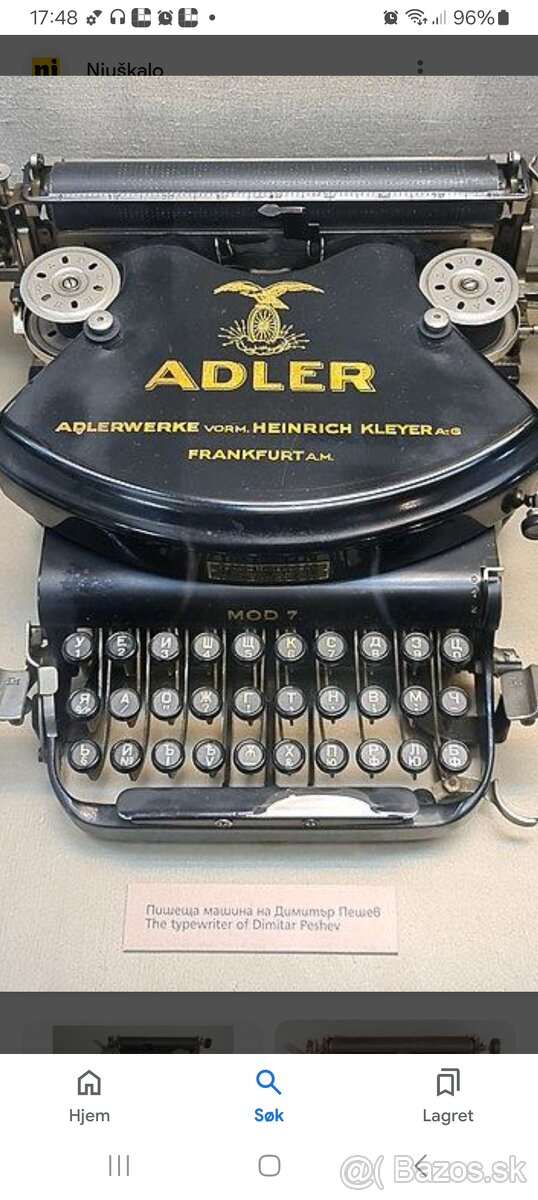 Adler 1900, r7.pisaci stroj.