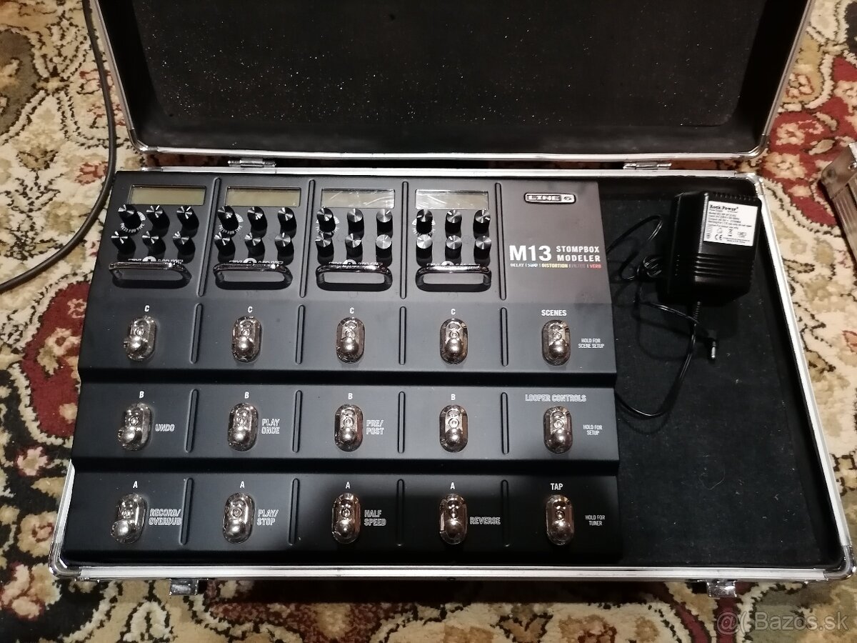 Line 6 M13 + kufor Kinsman + zdroj