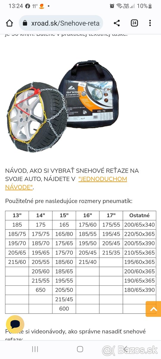 Snehove retaze Automax KN - 70