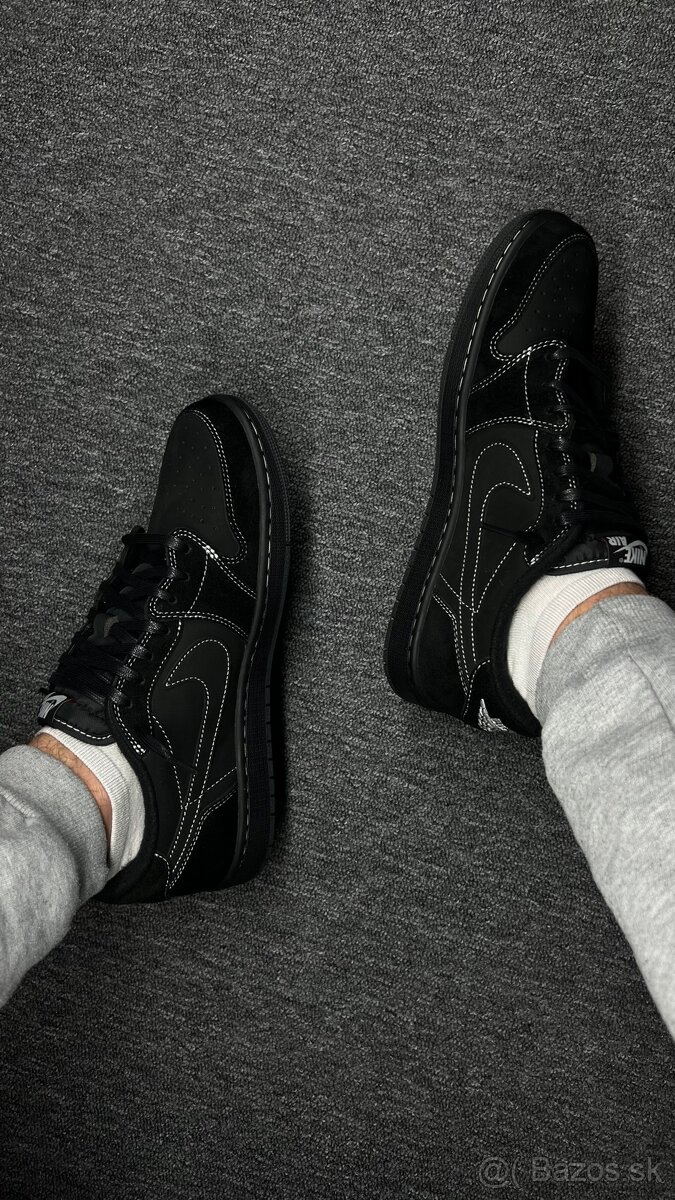 Nike x Travis Scott Air Jordan 1 Low OG "Black Phantom"