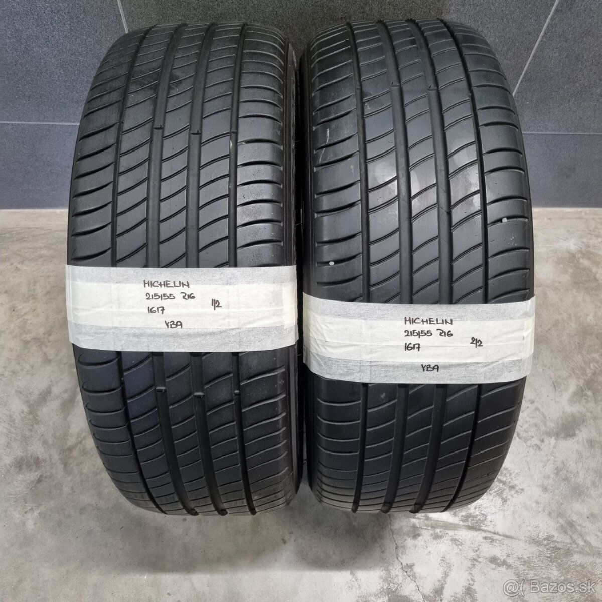 215/55 R16 MICHELIN pár letných pneumatík