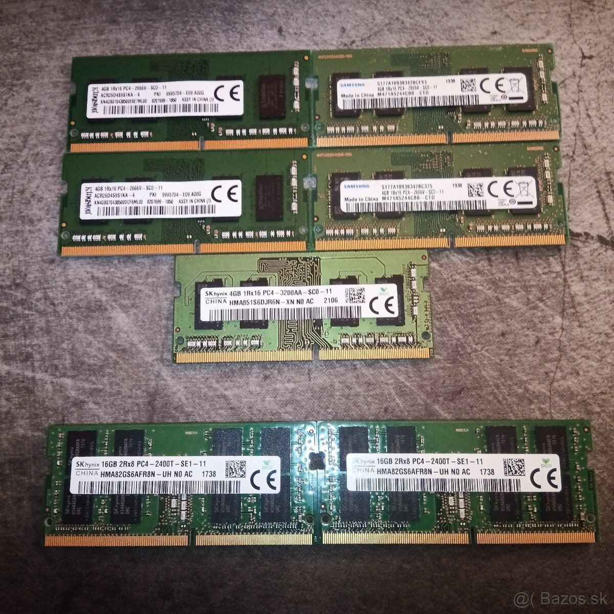 Pamate DDR4 - 4GB a 16GB, DDR3 8GB, 4GB a 2GB a DDR2 - 2GB