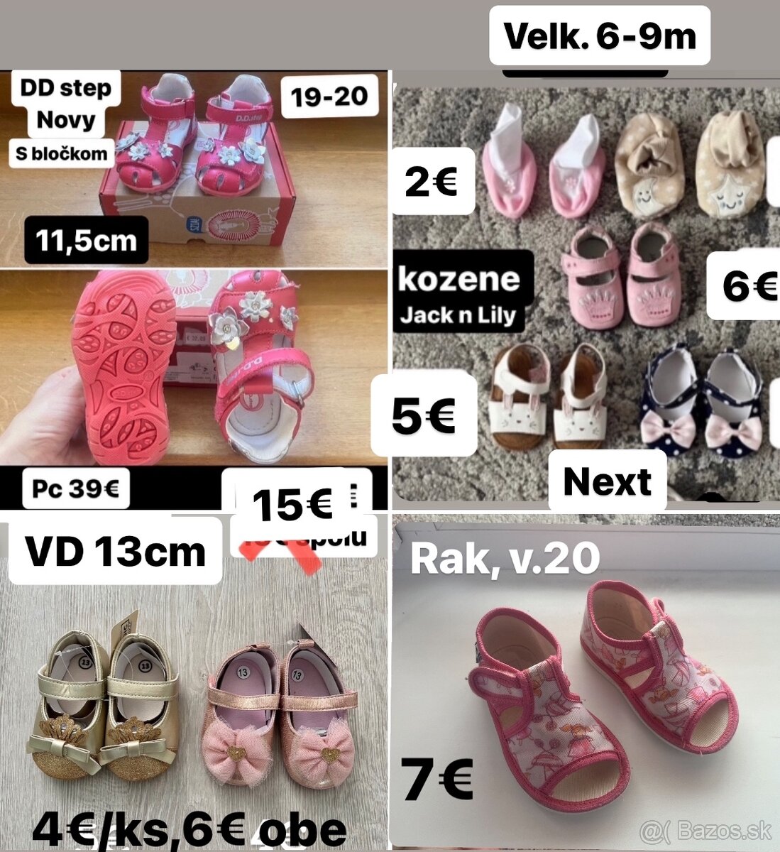 Detske topanky 3-18m, 18,19,20,21