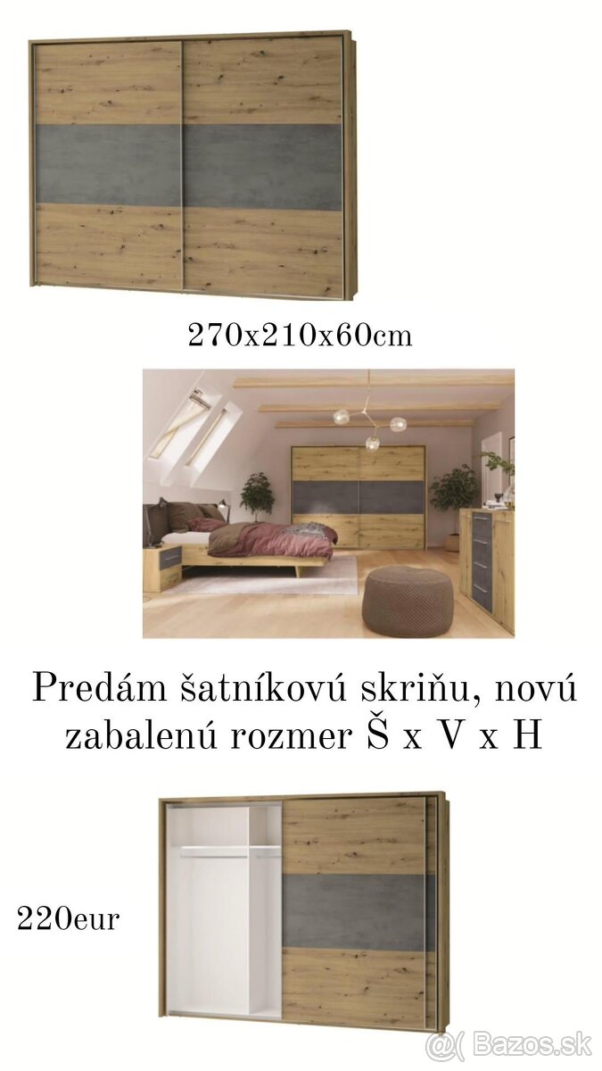 Šatníková skriňa