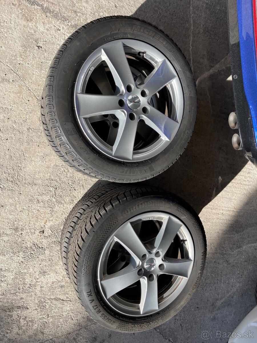 Kolesá na Passat 5x112 R17 zimna sada 215/55 R17