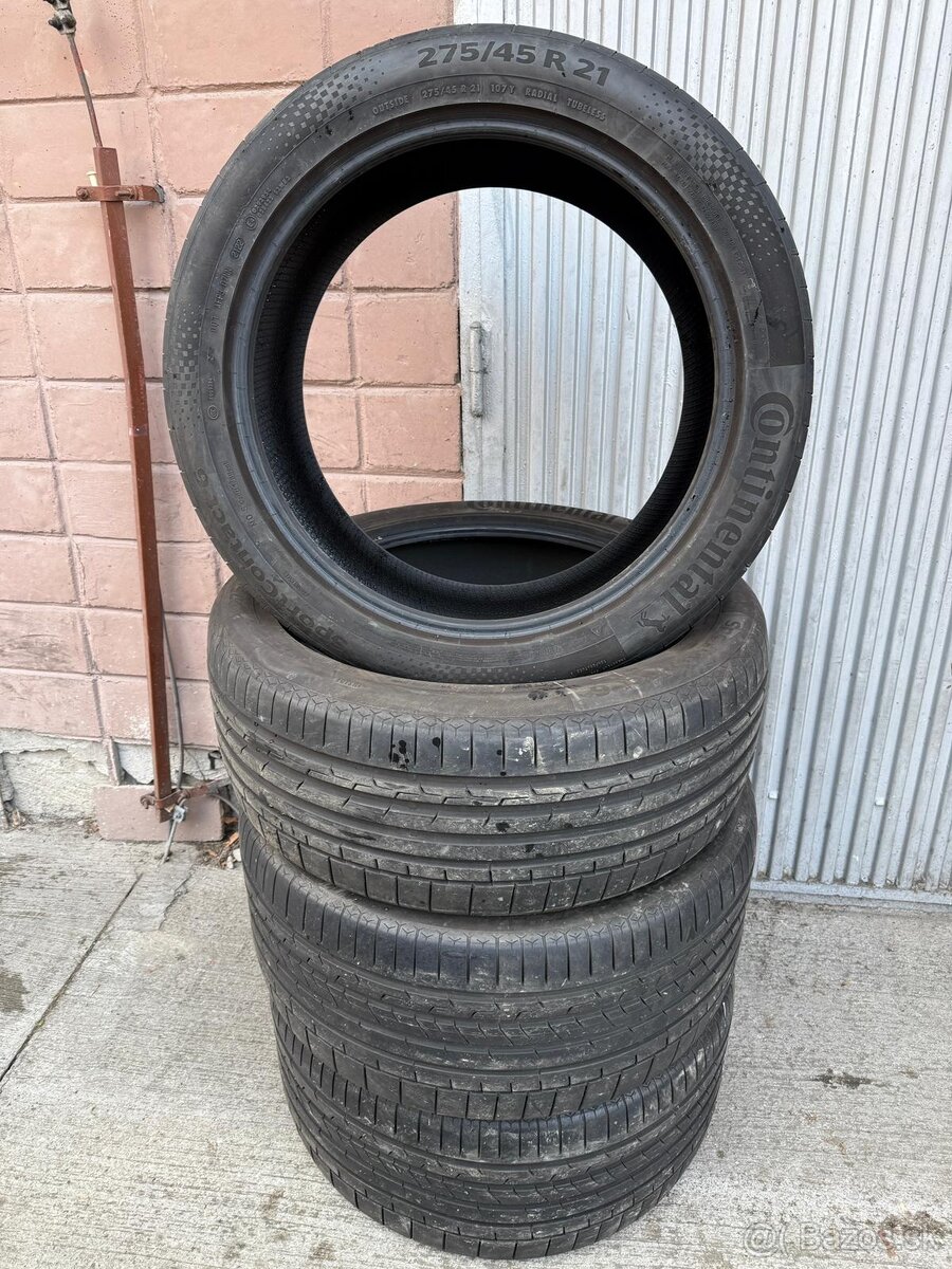 Letne pneumatiky CONTINENTAL dvojrozmer 275/45 + 315/40 R21