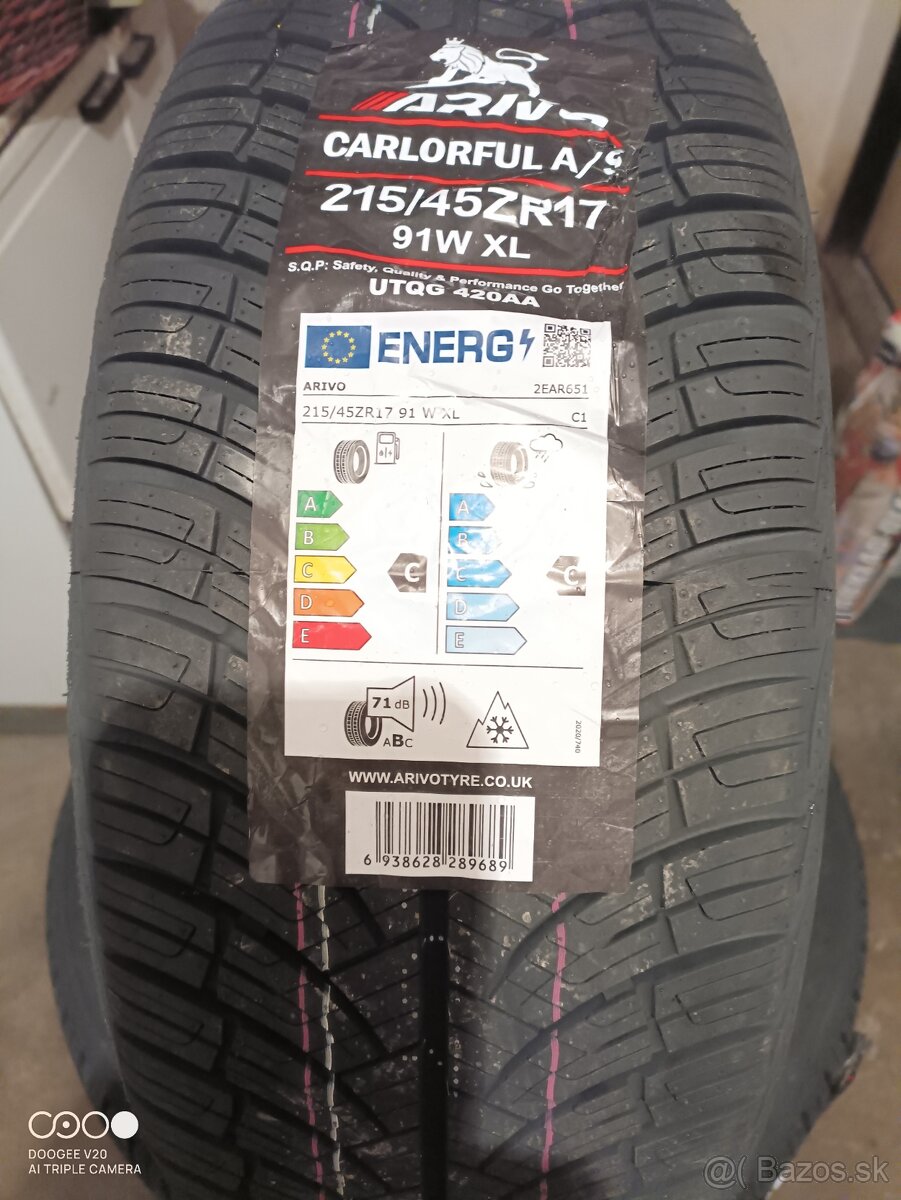 Celoročné pneu 214/45  r17