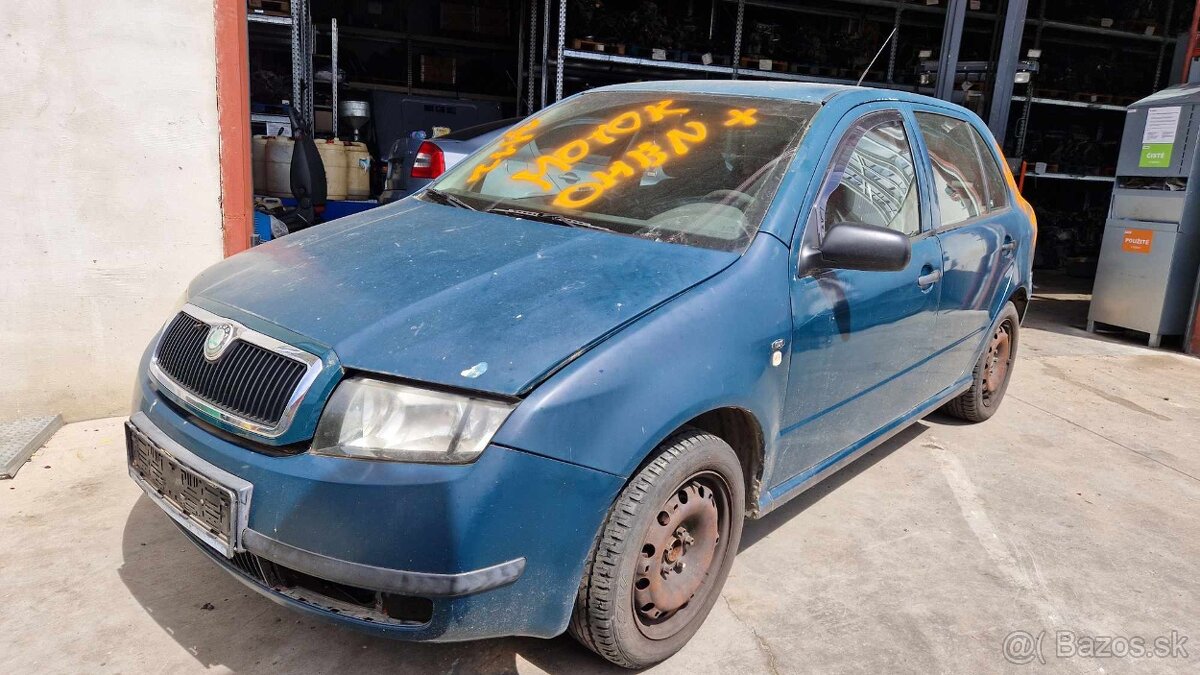 Škoda Fabia 1,4MPi 50kw kód motora: AME