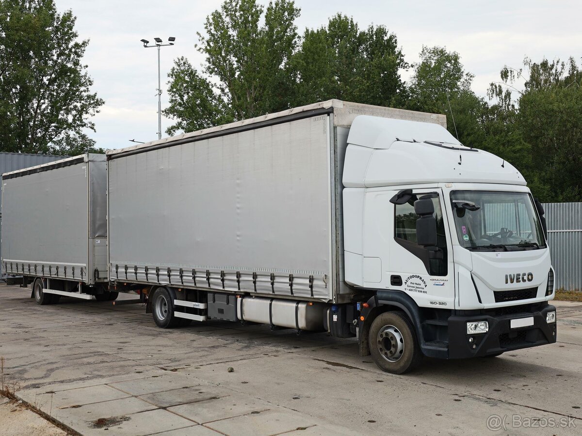 Iveco EUROCARGO 160E320 + PŘÍVĚS AGADOS MADONA, TANDEMOVÁ SO