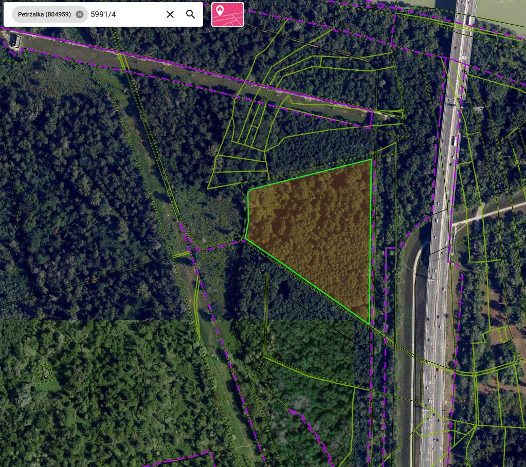 Pozemok v Bratislave - Petržalka, Pečniansky les, 15800m2