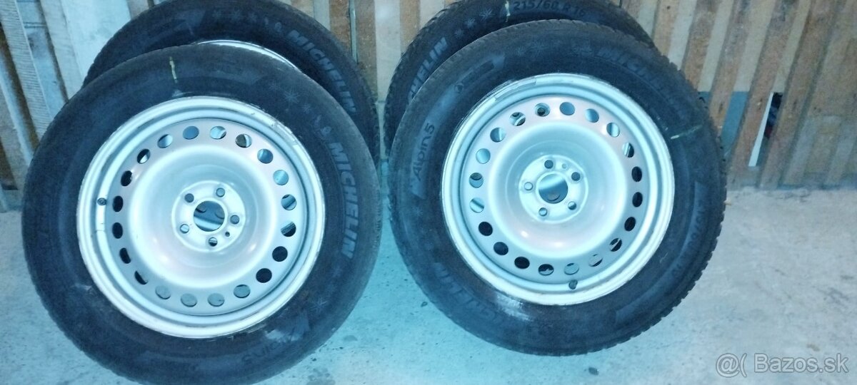 Zimné kolesá  5x108, 215/60 R16, ET 36, Peugeot 807