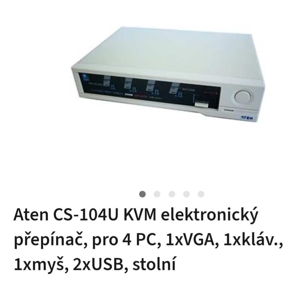 Elektronicky prepinac Aten cs 104u