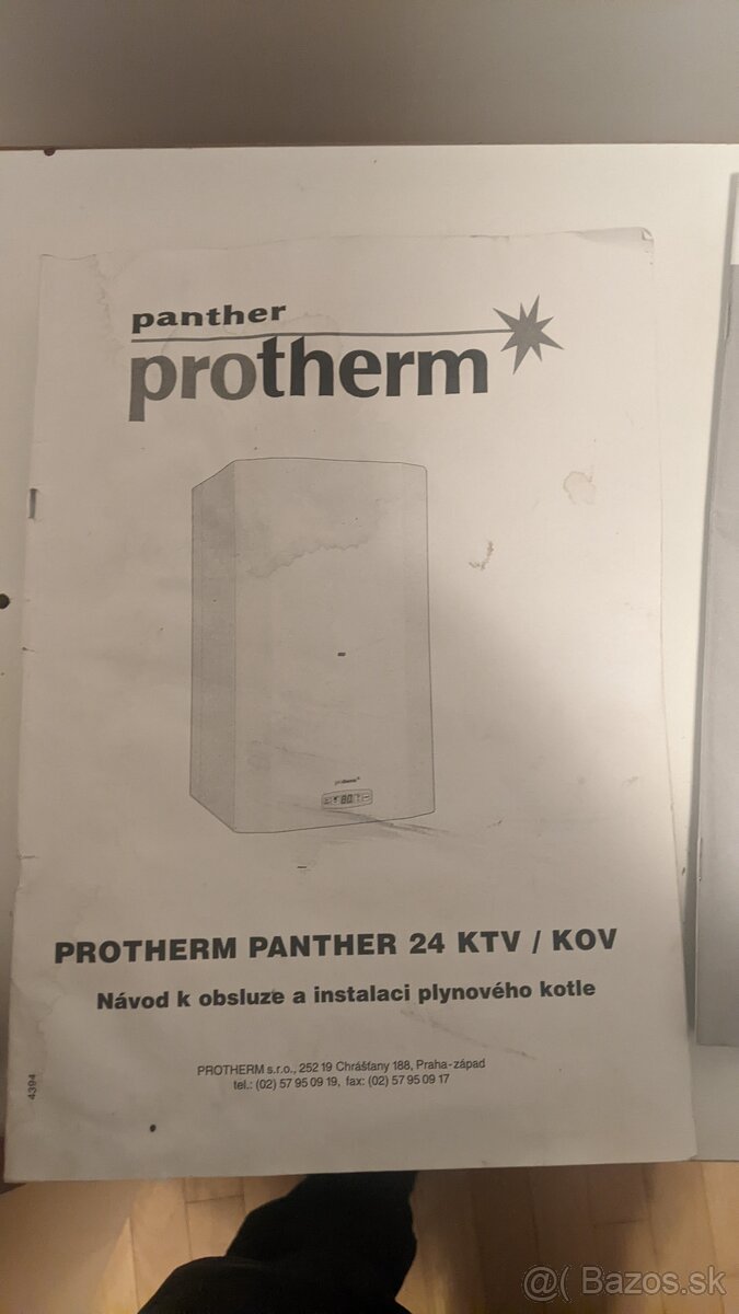 Predám plyn kotol Protherm panther+kopl.dymovod