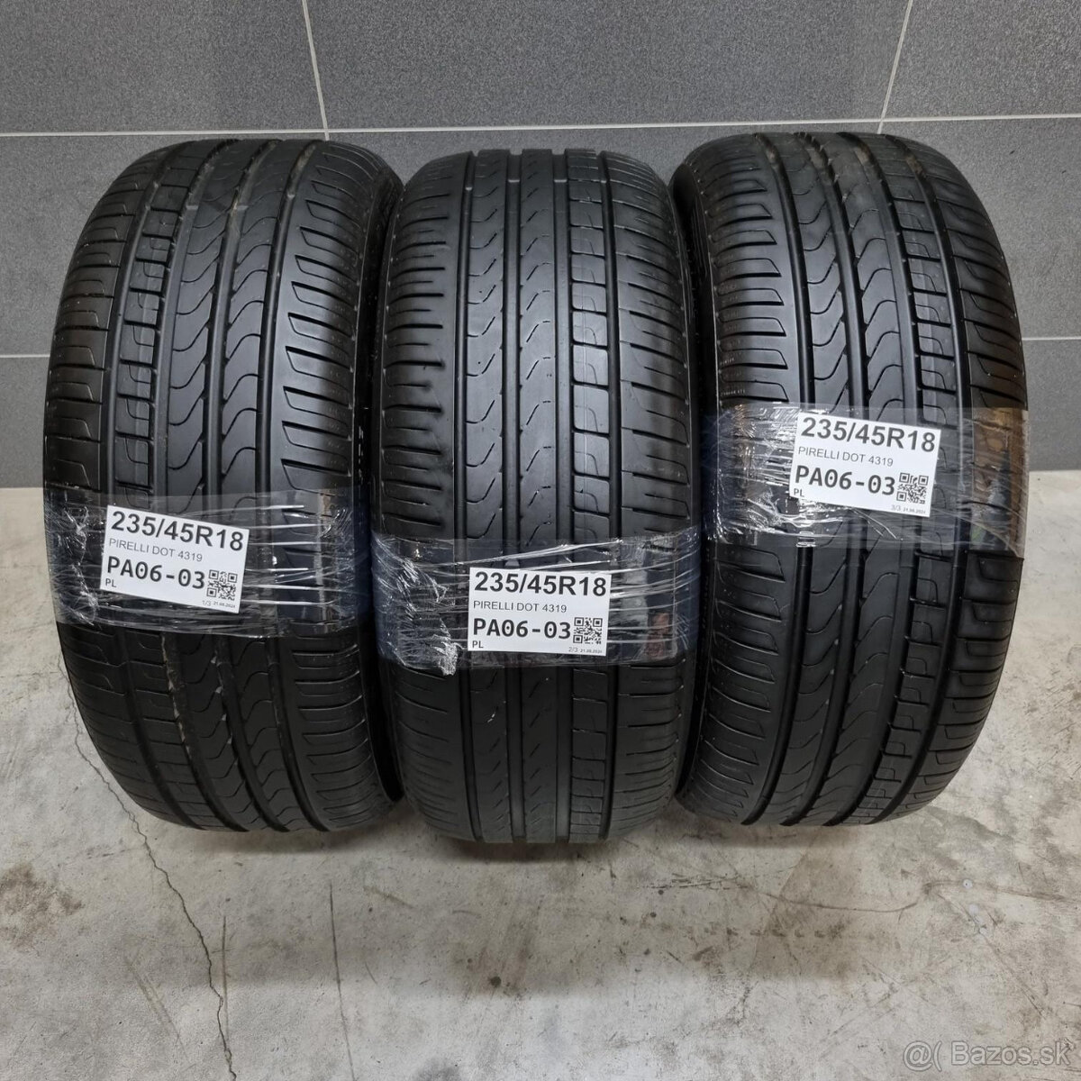 Letné pneumatiky 235/45 R18 PIRELLI DOT4319