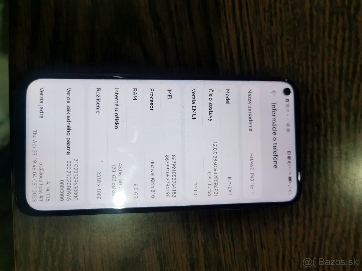 Huawei p40lite 6gb/128gb