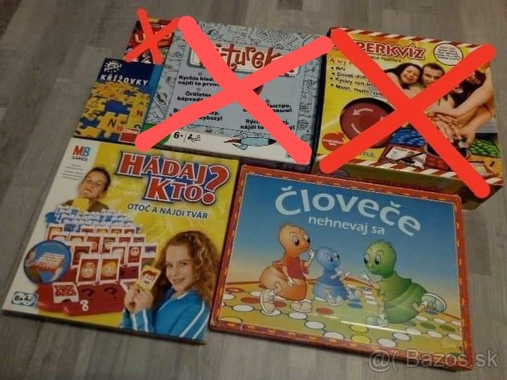 SPOLOČENSKÉ HRY - Puzzle Krížovky a Človeče nehnevaj sa