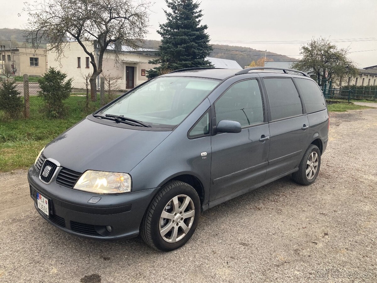 SEAT ALHAMBRA 1.9 TDI 85 KW 7 MIESTNE ROK VÝROBY 2008