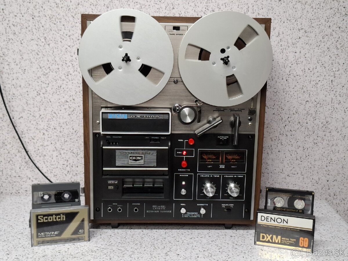 AKAI GX-1900 REEL TO REEL = CASSETTE TAPE RECORDER