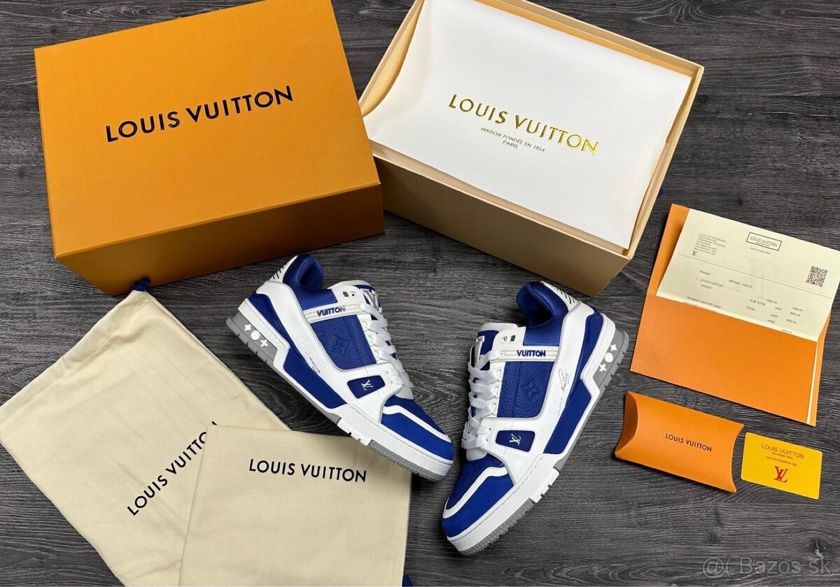 Louis Vuitton tenisky blue full baleniee