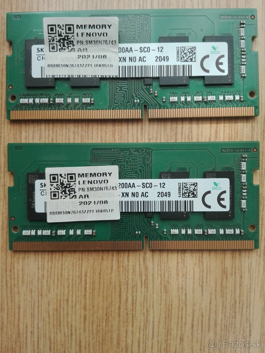 SK Hynix 2x8GB 1Rx16 PC4 3200MHz DDR4 SODIMM