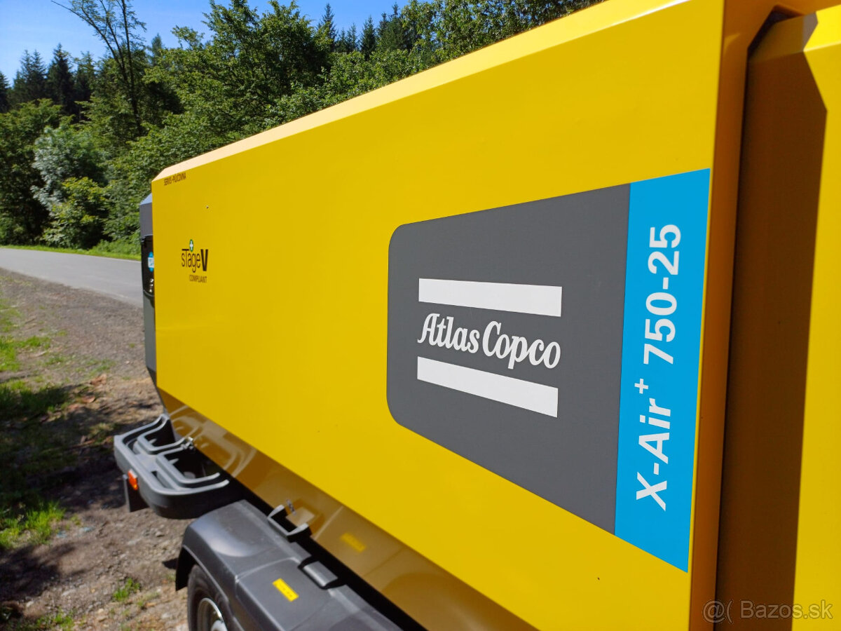 NOVÝ KOMPRESOR ATLAS COPCO X-AIR+750-25