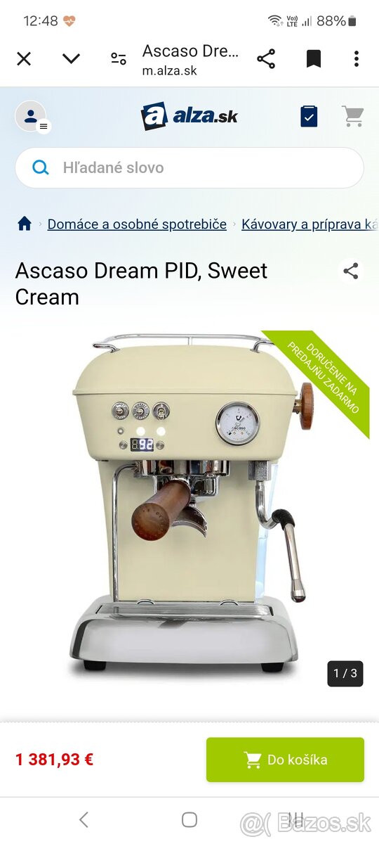 NOVÝ - ASCASO Dream PID, Sweet Cream