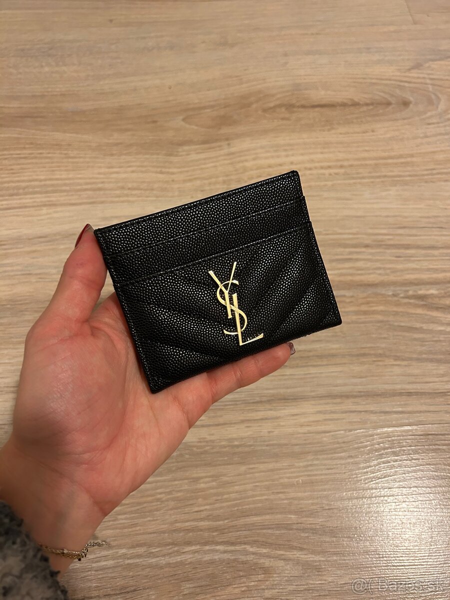 Yves Saint Laurent cardholder /peňaženka - čierny (YSL1)