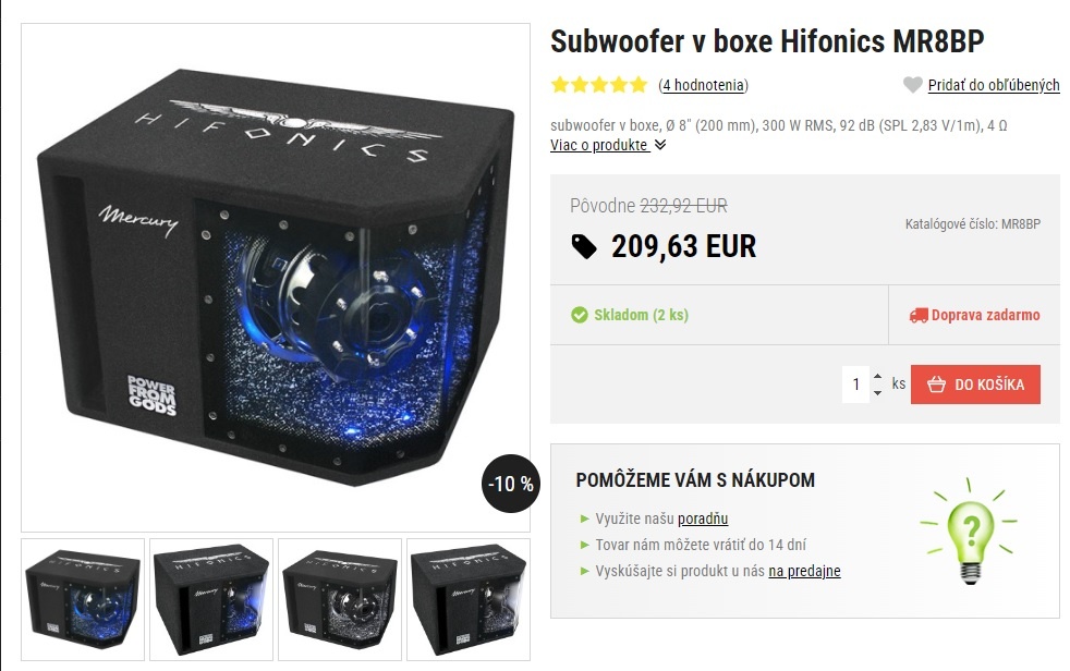 Hifonics subwoofer , audio kable