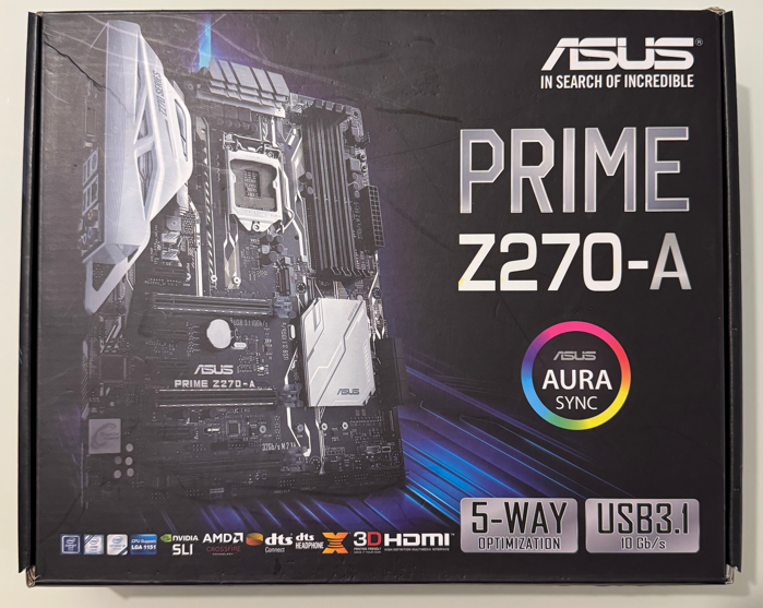 ASUS Prime Z270-A - Socket Intel 1151 pre 6 a 7gen. CPU