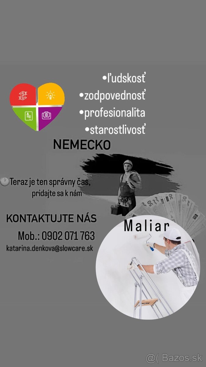 Nemecko - pracovna zmluva Maliar