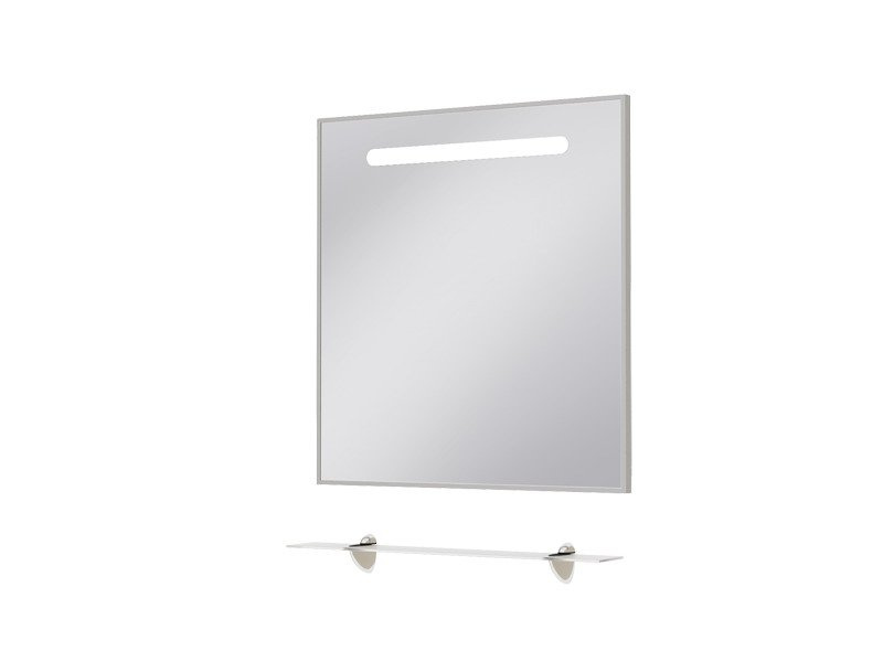 Zrkadlo so sklenenou poličkou a osvetlením 60cm.,70cm.,80cm.